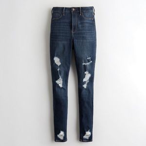 High rise jean legging